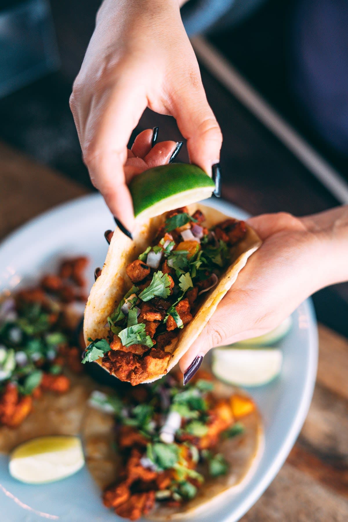 Stanowisko serwujące Tacos