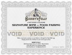 RESERVE Wine Tasting Upgrade (Signature)