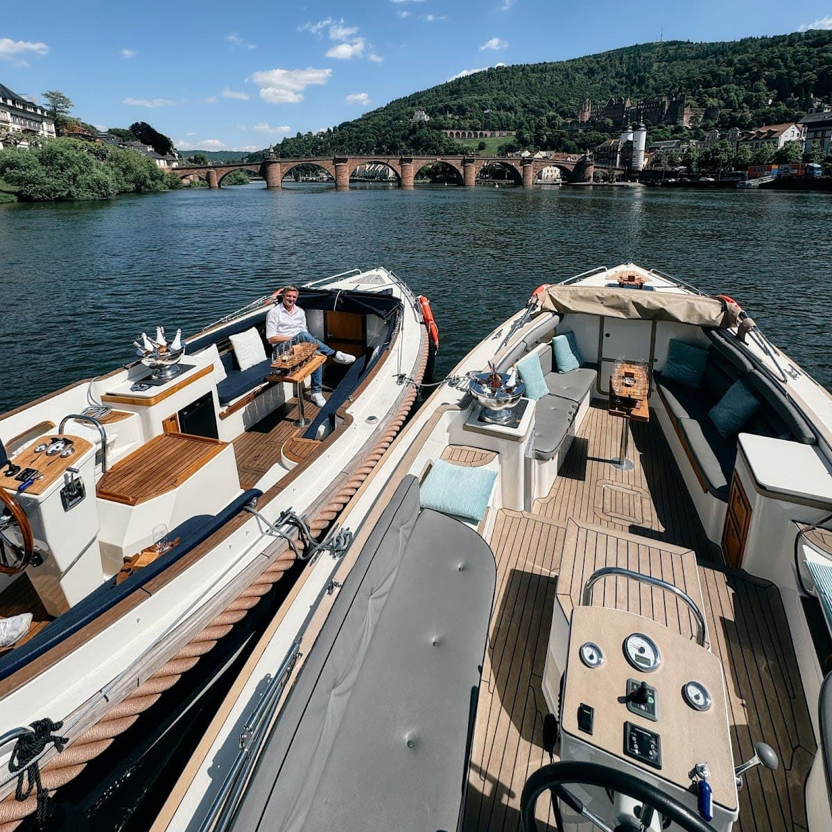 Bootsfahrt auf dem Neckar