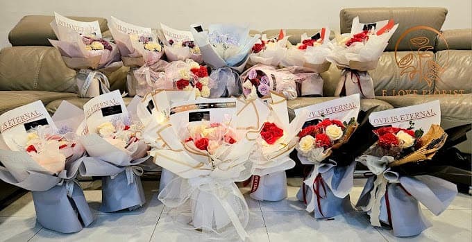 Hand Bouquets - Soap Flowers